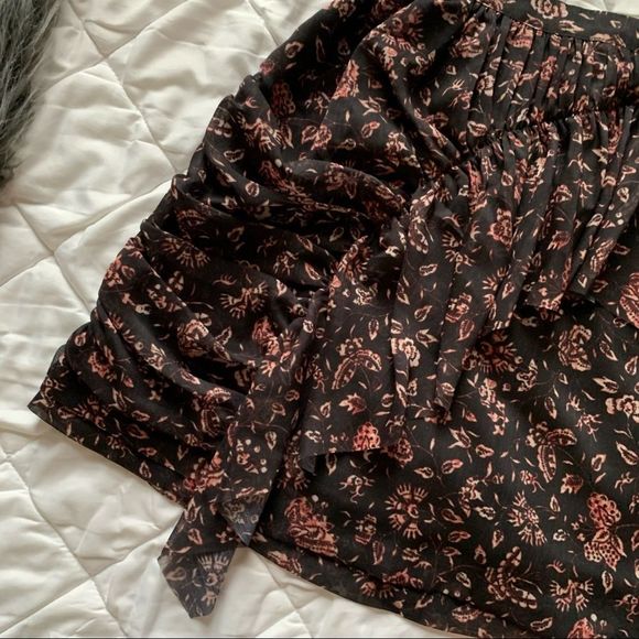 H&M Floral Ruffle Mini Skirt - Picture 3 of 5